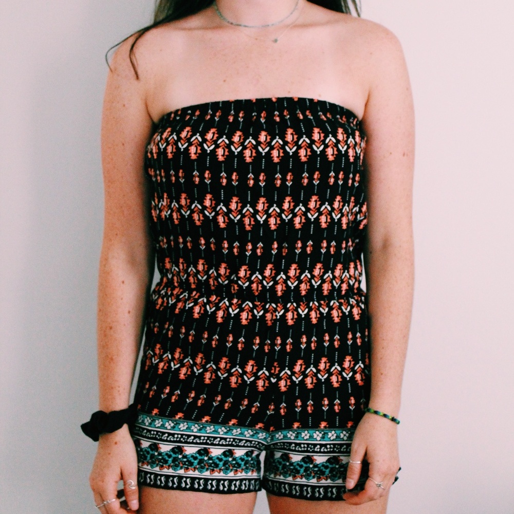 Printed Romper